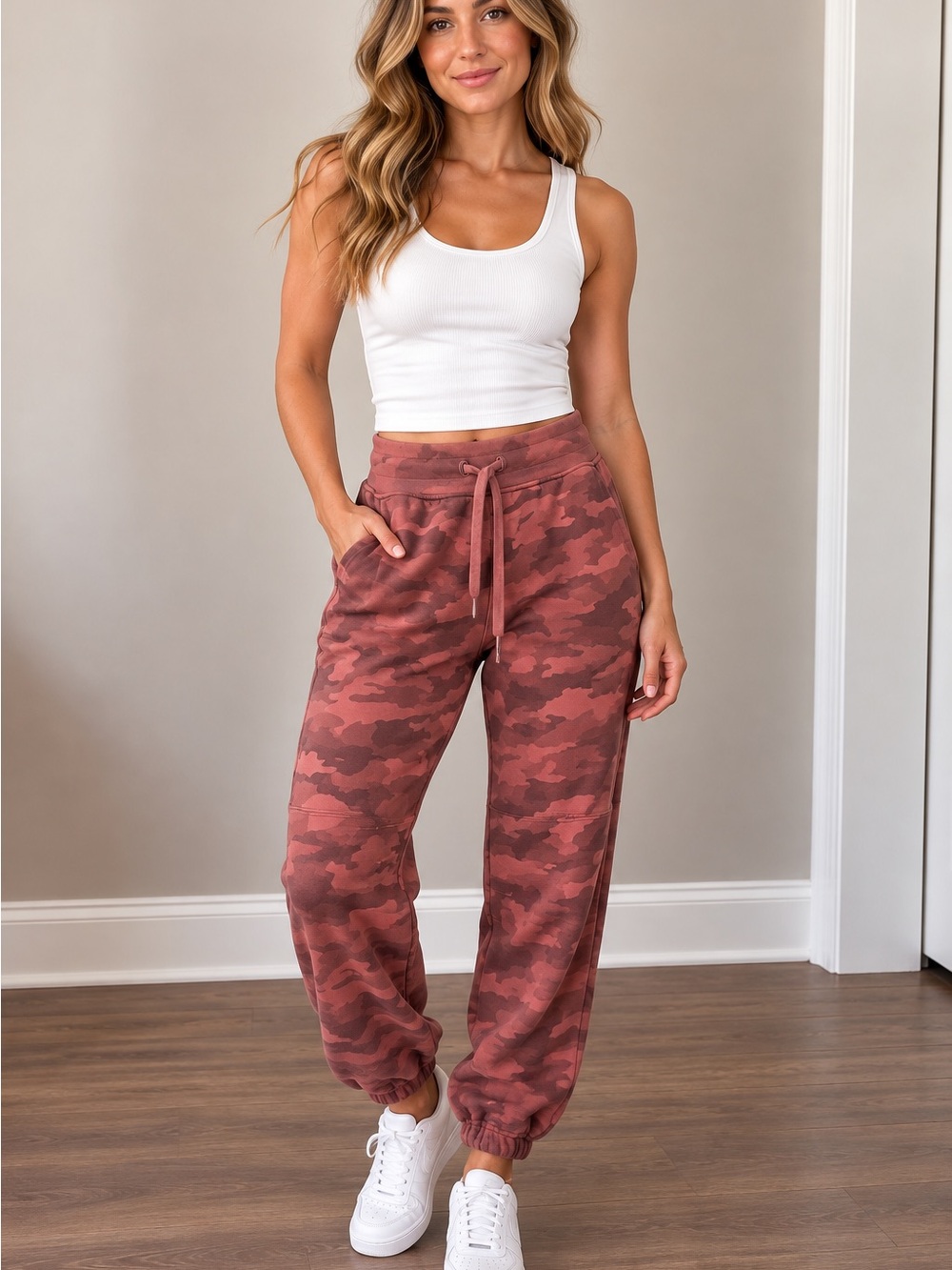 lululemon athletica Pink Rose Camo Joggers